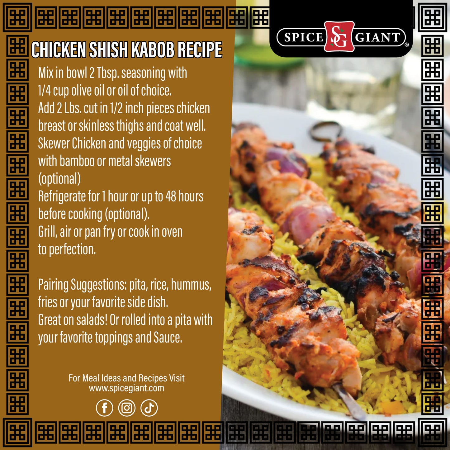 Chicken Shish Kabob Seasoning