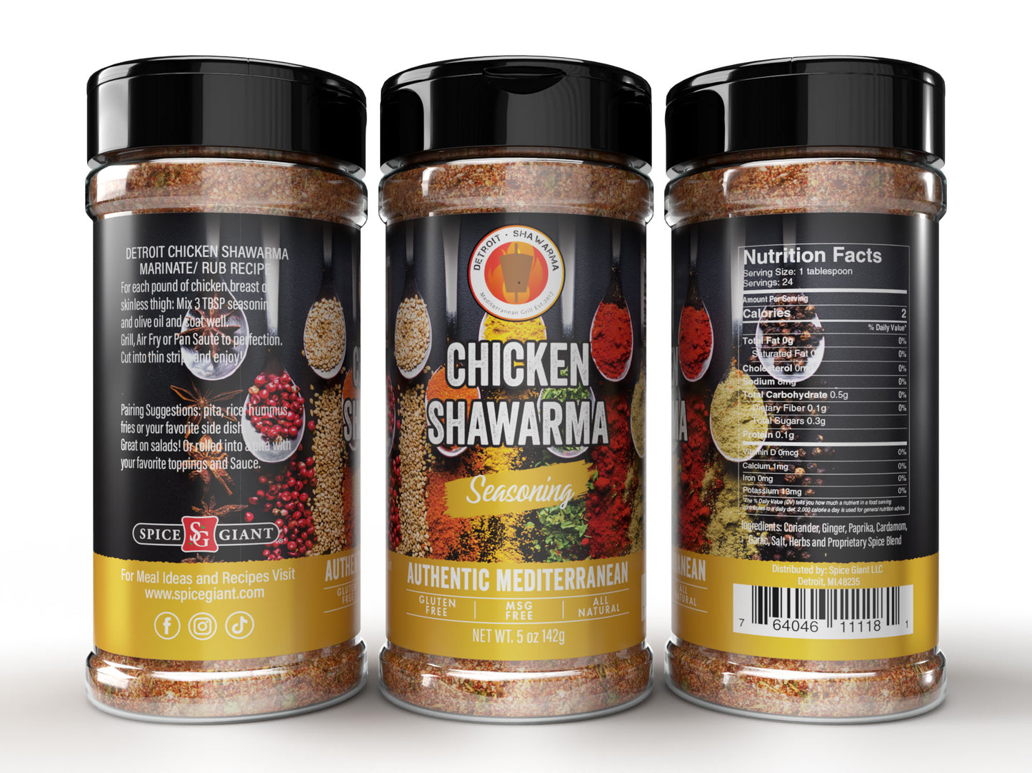 Detroit Chicken Shawarma Seasoning